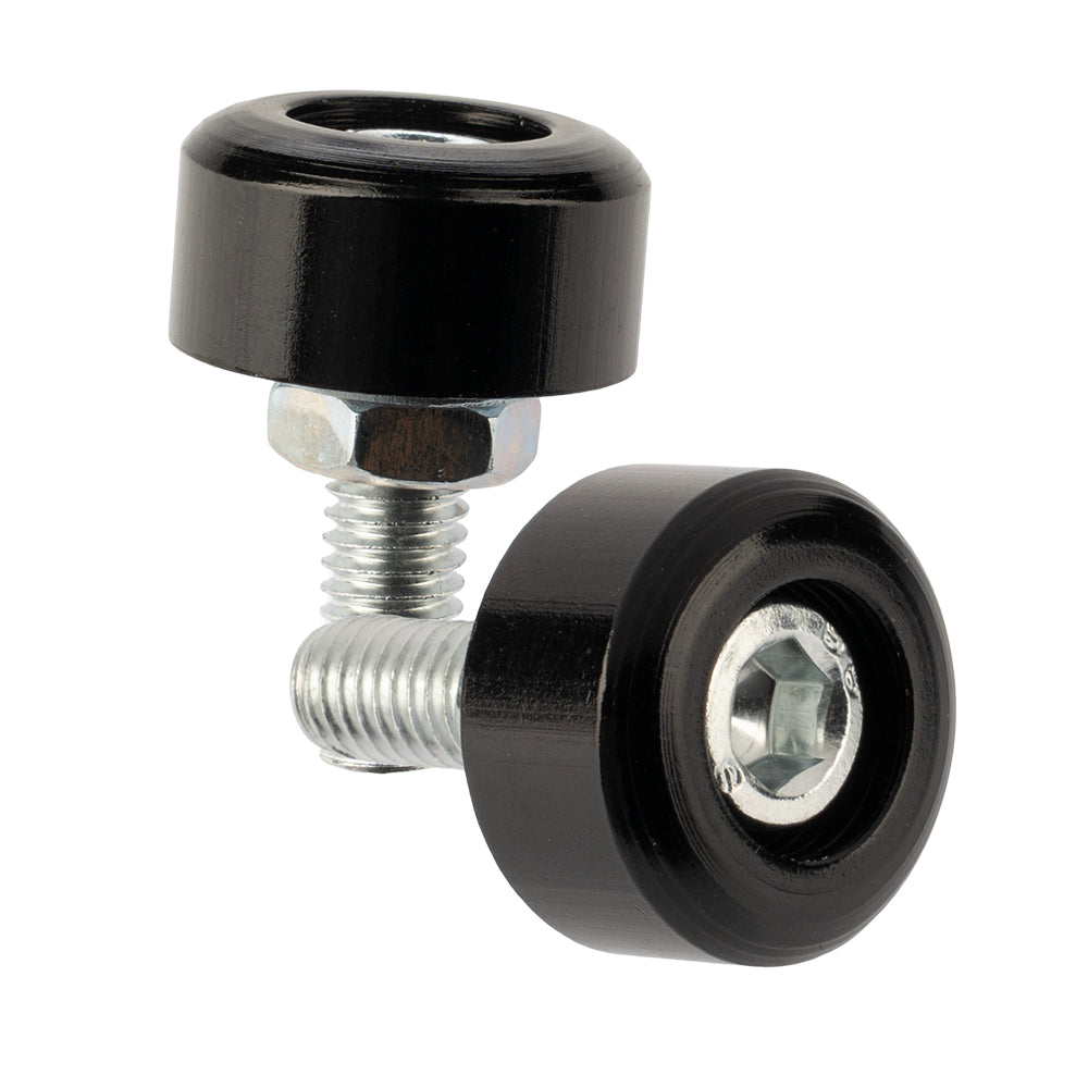 Tornillo Porta Placa Redondo Negro Everestt (Pack x20)