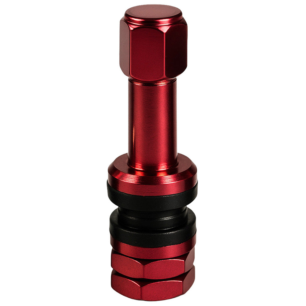 Válvula para Rin Recta Rojo en Aluminio