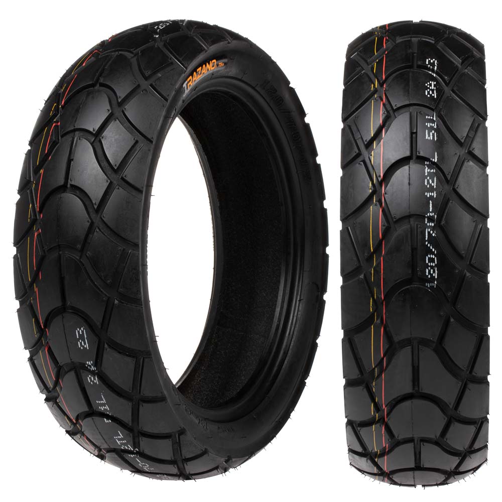 Llanta Trazano Sellomatic 120/70-12 Delantera Doble Propósito
