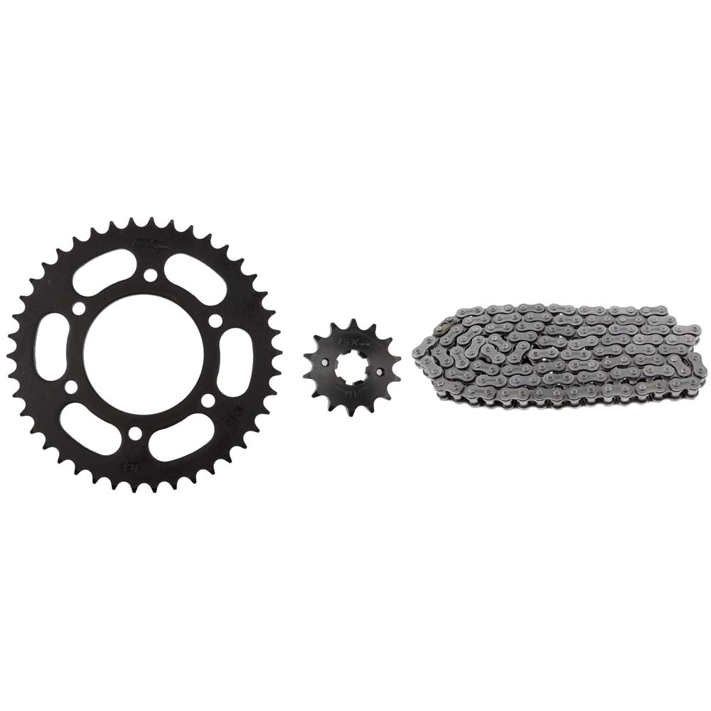 Kit de arrastre negro SZR 428Hx132/41T/15T GX Motor