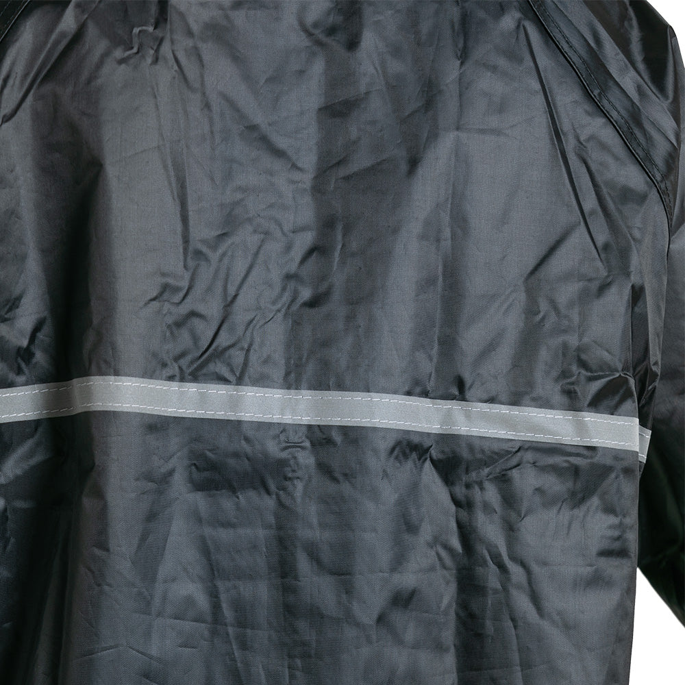 Impermeable Pantalón-Chaqueta Con Reflectivo Negro GX Motor