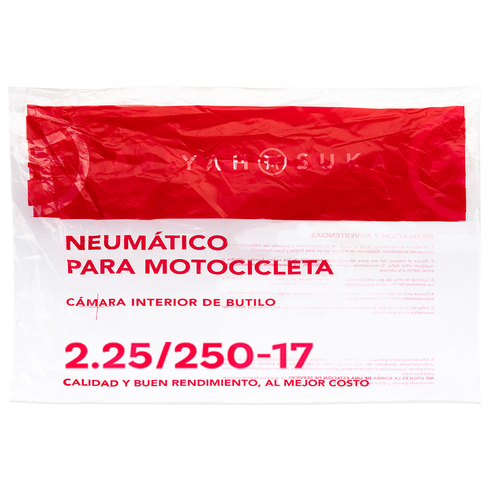Neumático Moto 2.25/2.50-17 Válvula TR4 Yahosuka