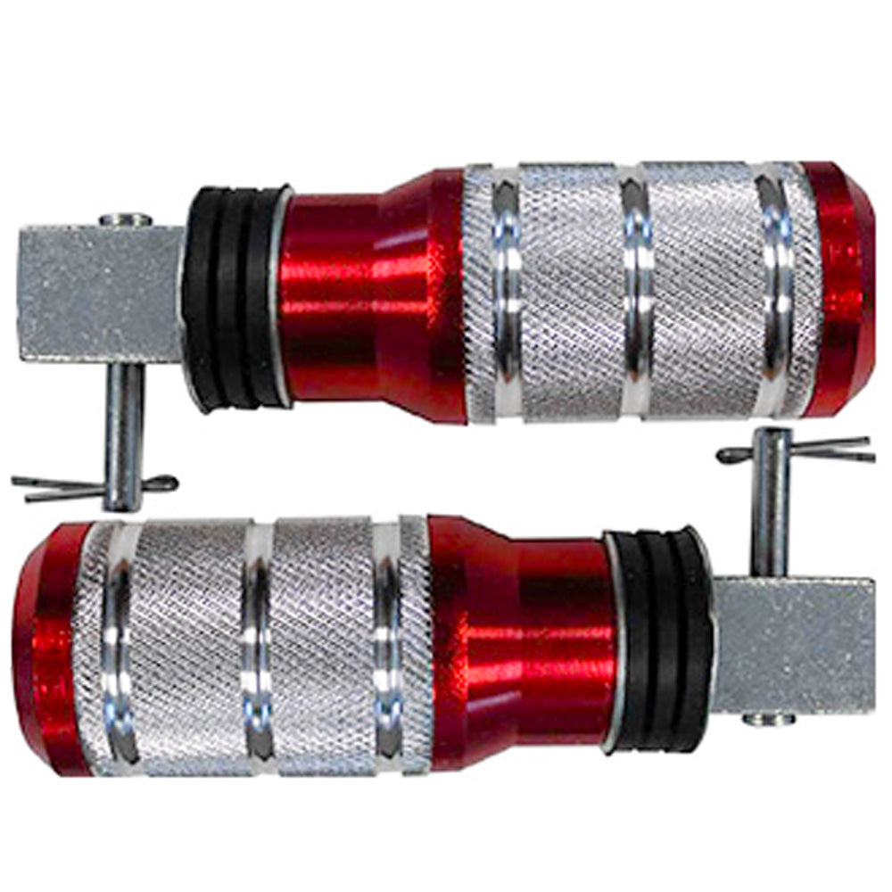 Posapiés de lujo trasero Negro/Rojo GX Motor