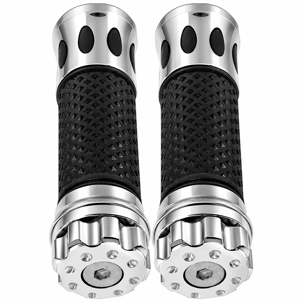 Grips de lujo silver GX Motor