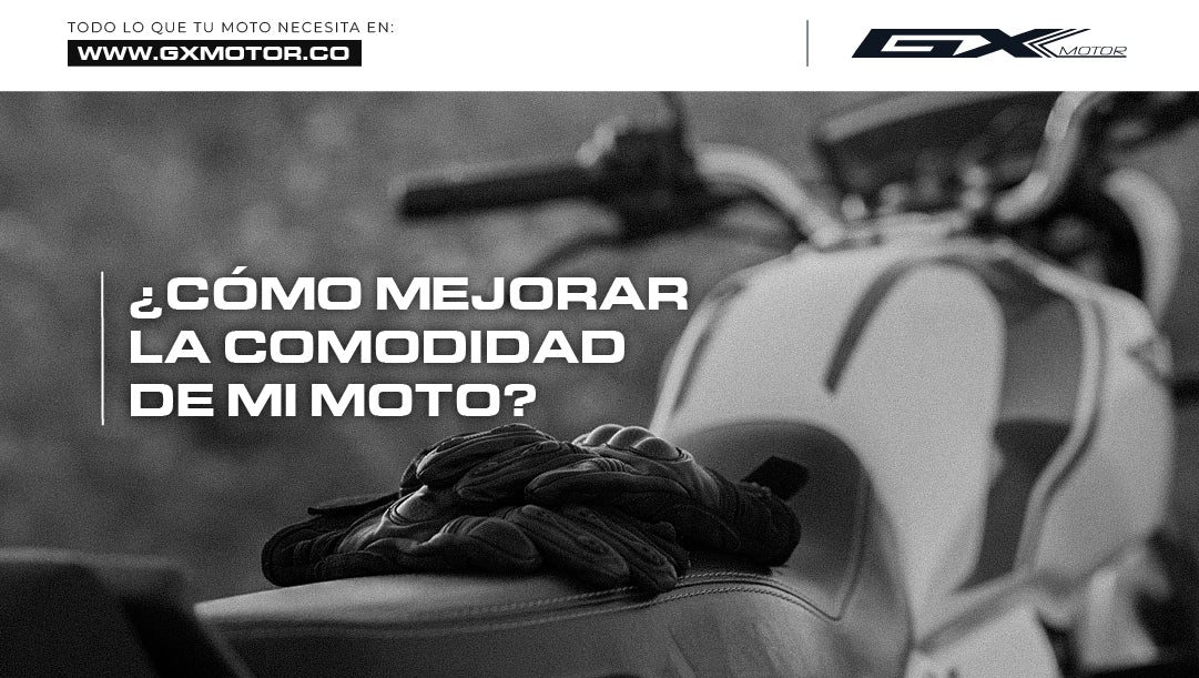 ¿Cómo mejorar la comodidad de mi moto?