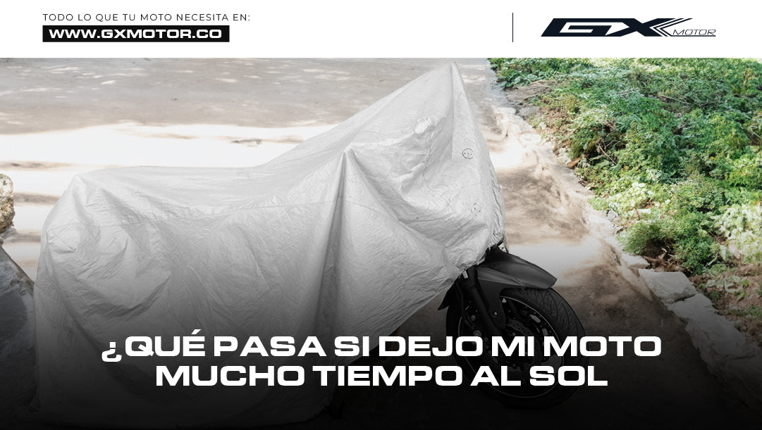 ¿Qué le pasa a mi moto si la dejo mucho tiempo bajo el sol?