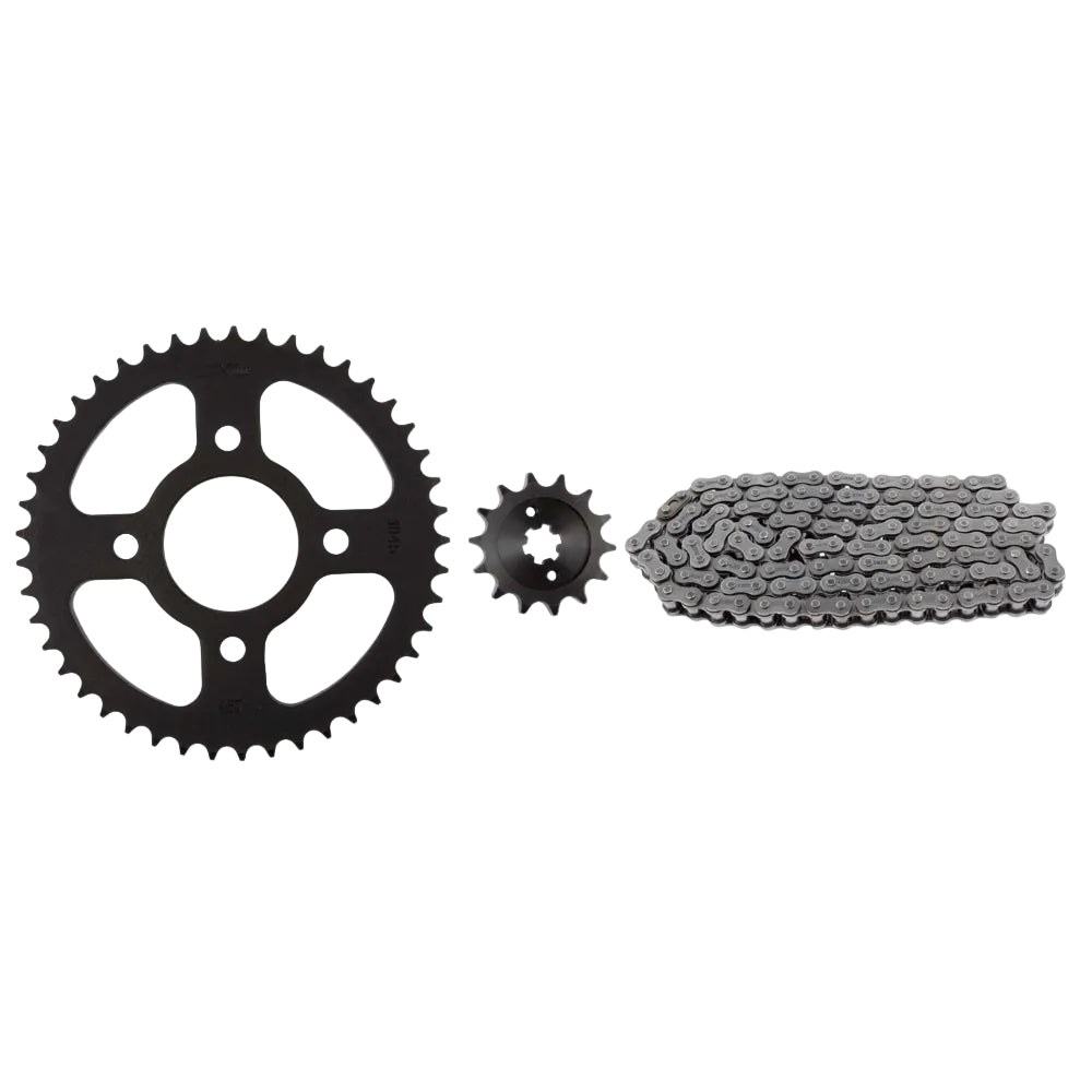 Kit Spocket Negro 428H/132L/45T/14T Discover 125 ST/125 Max GX Motor