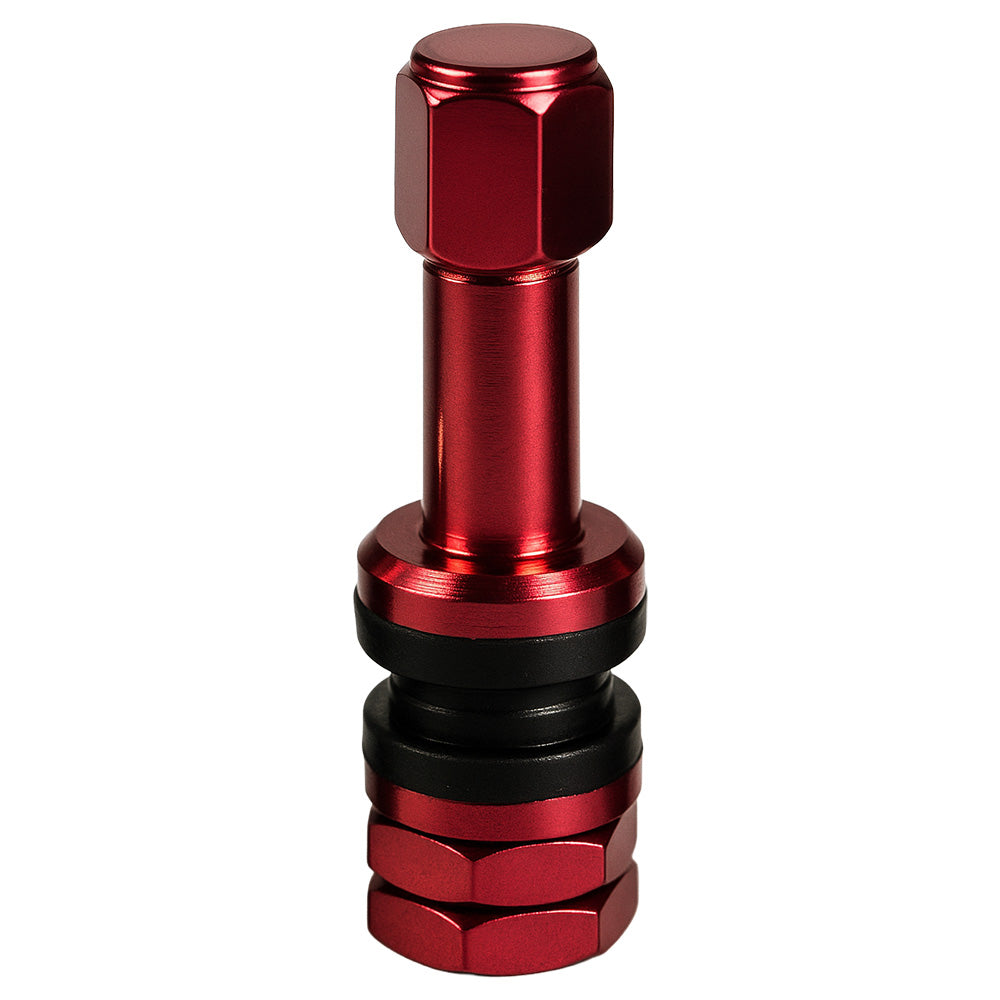 Válvula para Rin Recta Rojo en Aluminio