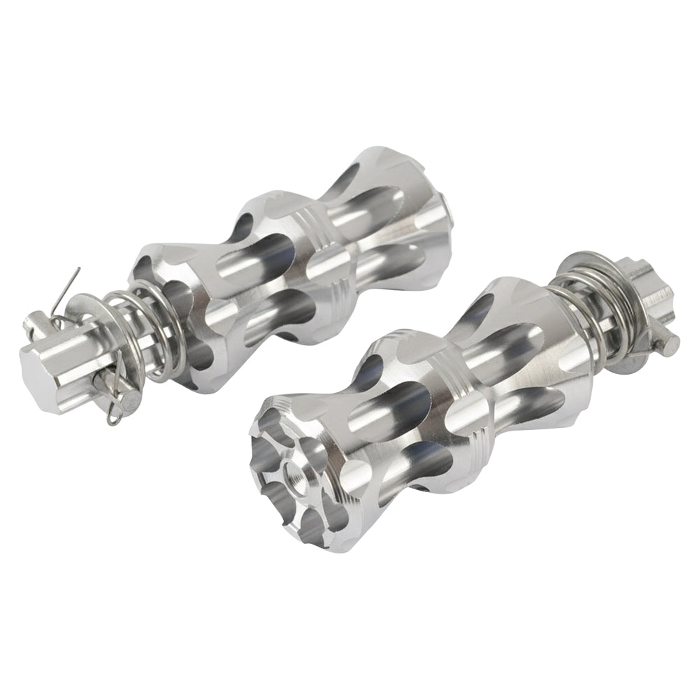 Posapiés Trasero Silver Aluminio JW1180 GX Motor