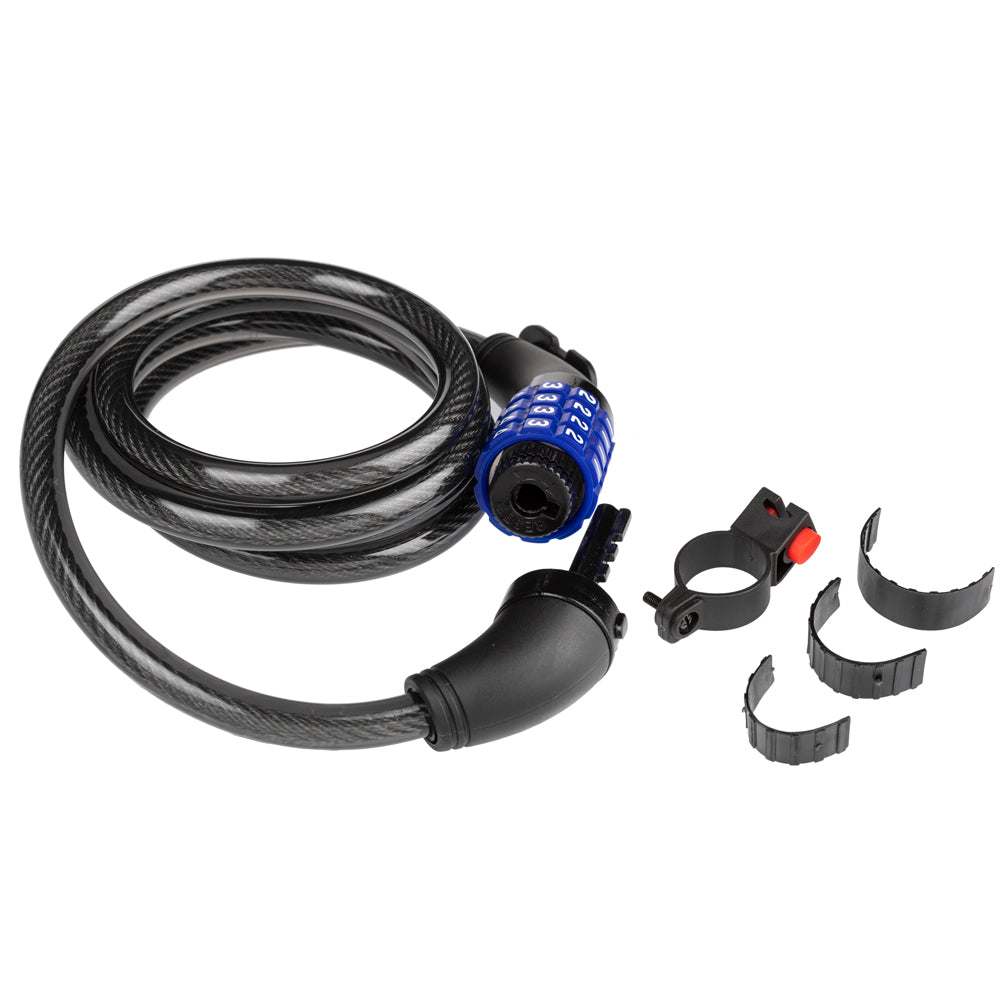 Candado cable espiral con clave GW