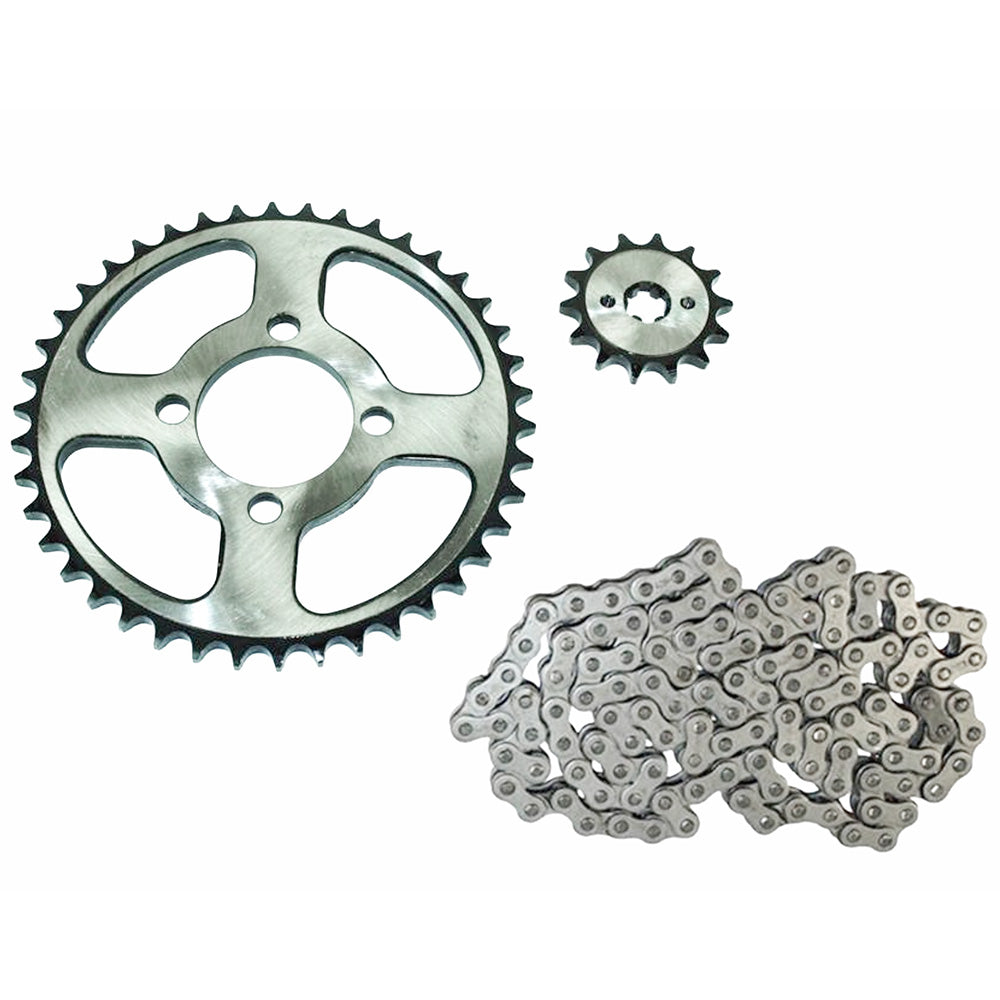 Kit de arrastre negro 428H/120L/42T/14T Boxer CT 100/Platino 100 GX Motor
