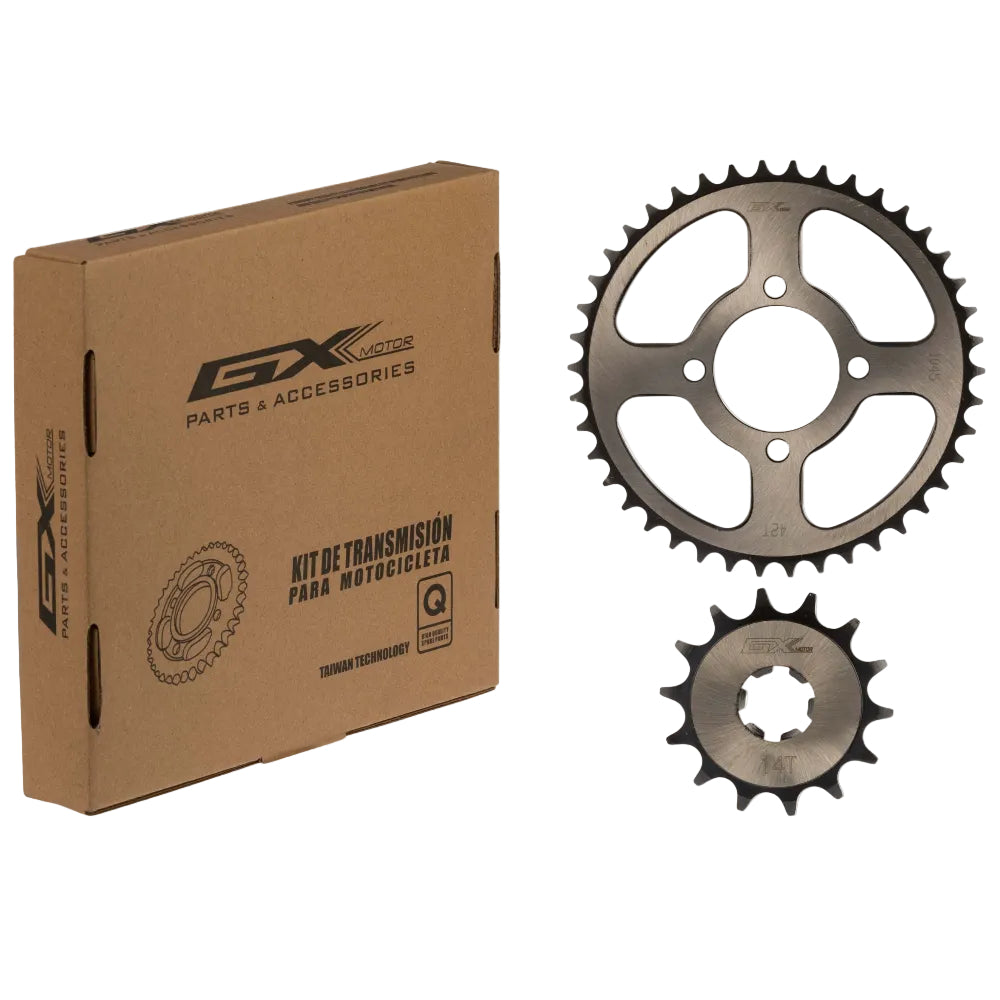 Kit Sprocket- piñón negro 42T/14T AX 100/AX 115 GX Motor