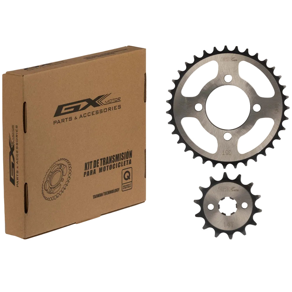 Kit Sprocket- Piñón negro 35T/14T AX4/Best/Vivax GX Motor