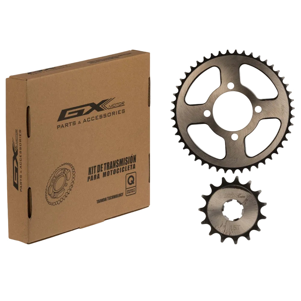 Kit Sprocket- Piñón negro 47T/15 DKT 125/175 GX Motor