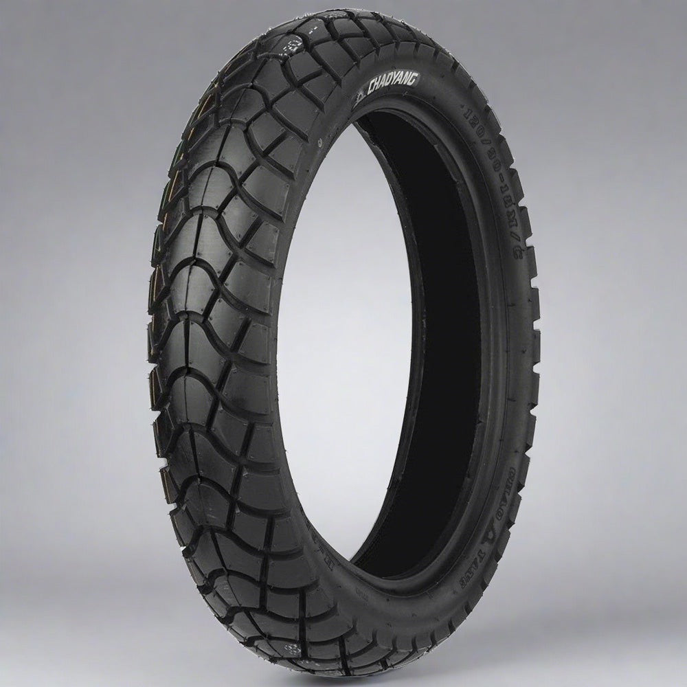 Llanta Chaoyang Sellomatic 110/90-17 H626 Trasera Doble propósito con Silica