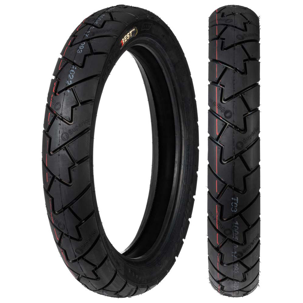 Llanta Best Tire Sellomatic 100/90-17 DX-093 Trasera Pista