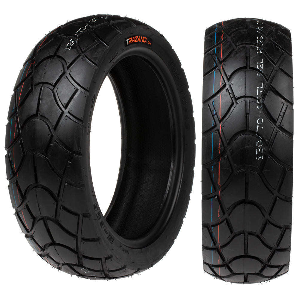Llanta Trazano Sellomatic 130/70-12 TS10 Trasera Doble Propósito