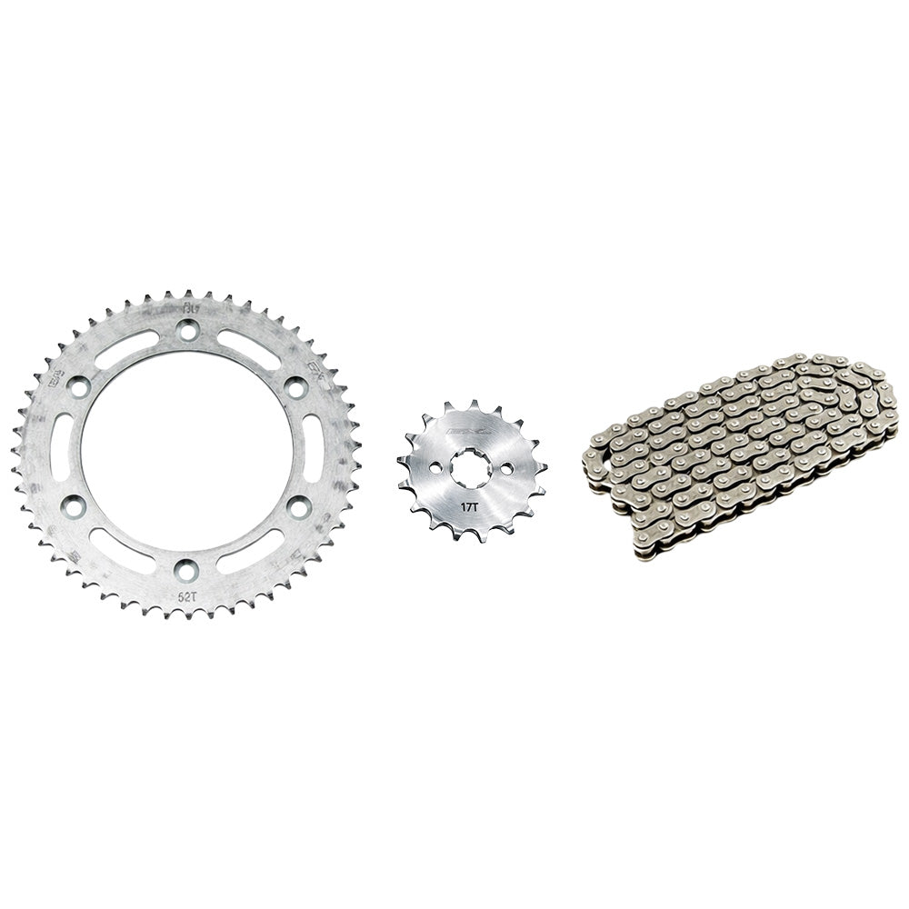 Kit de asrrastre 428H/132L/52T/17T Bross/XR 125-150 GX Motor