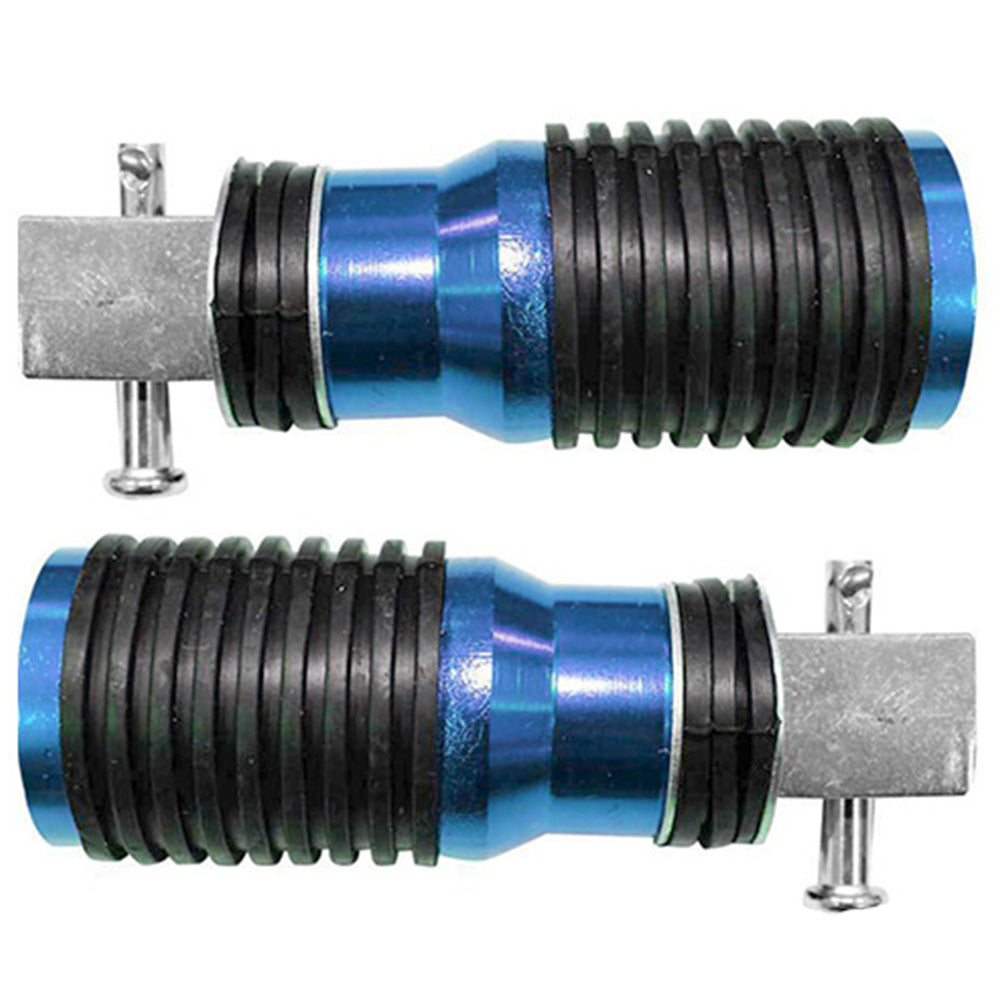 Posapiés de lujo trasero Negro/Azul GX Motor